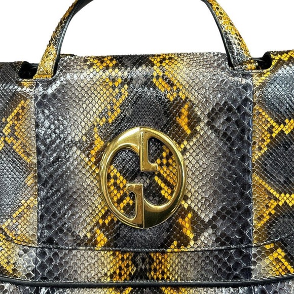 Gucci Python 1973 Medium Top Handle Satchel - Authentic - Picture 14 of 15